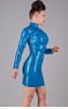 Latexkleid semitransparent