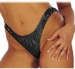 Schwarz glnzender Lack Slip