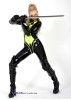 Atomic Latex Catsuit mit radioactive Sign