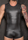 Neopren Herrenshirt Neopren-Doppelzipper Top