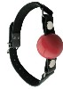 Leder Knebelband mit abnehmbarem Silikonknebel