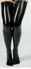 Oberschenkellange Latexstr�mpfe