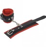 Leder Armfesseln schwarz/rot
