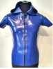Latex Hoodie blau