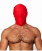 Rote Spandex Maske geschlossen