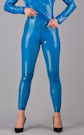 Leggins blau durchsichtig