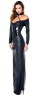 Wetlook Kleid Miederlook