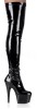 Stretchlack Plateau Stiefel