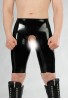 Lange Latex Herrenbermuda