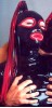 Full Face Maske mit Haarschweif