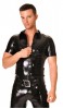 Kurzarm Latex Zippershirt von Libidex