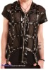 Transparentes Lack Herren Zippertop