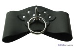 Haltungs Leder Halsband schwarz