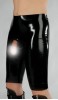 Schwarze Latex Bermuda