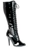 Kniehohe Schnrstiefel