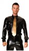 Herren Latex Langarmhemd