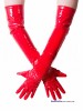 lange glänzende Handschuhe rot