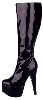 Kniehoher Lackboot