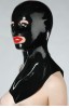 Latex Henkersmaske mit Augen-
