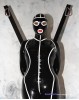 Latexmaske Deluxe - mit aufwndiger Schnrung