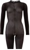 Catsuit schwarz - transparent