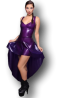 Sexy transparent Latexkleid