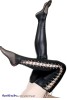 Catwoman Stockings mit rckwrtiger Schnrung