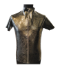 Latex silver Zipper Shirt