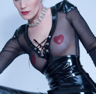 Sexy Damentop aus Tüll und Lack Corinna Top Lack