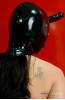 Latex Damenmaske Einhorn