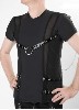 Morpheus Herren Top mit transparenten Eins�tzen