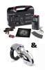 Set aus Kaefig und Gert