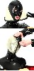 Flap Face Latex Maske
