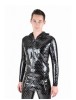 Latex Kapuzenjacke textured