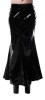 Langer Fishtail Rock aus Lack
