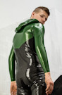 Textured Latex Hoodie