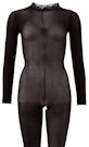 Schwarztransparenter catsuit