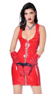 Rotes Lackkleid Roxy