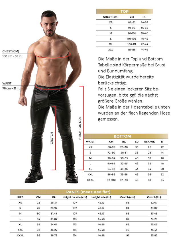 Groesseninfos TOF Herren
