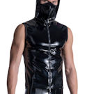 Lacktop maskenkapuze