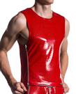 Rotes Herrenshirt Lack